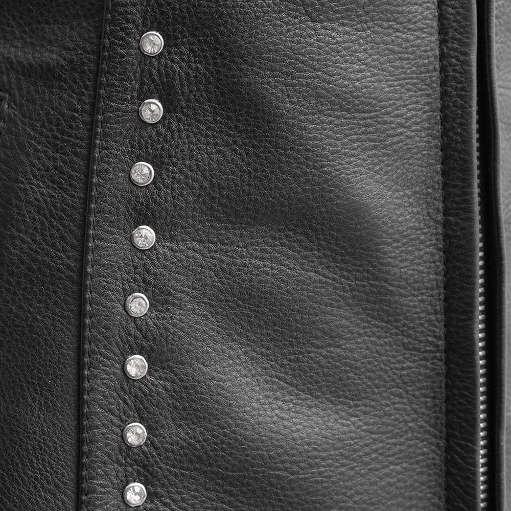 Diana - Women's Motorcycle Leather Vest - First Manufacturing Company - Flyclothing LLC