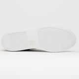 65-229-NVY Diaz Rubberized Calfskin Sneaker Navy - Zelli Italia - Flyclothing LLC