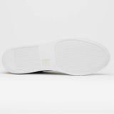65-229-OLV Diaz Rubberized Calfskin Sneaker Olive Green - Zelli Italia - Flyclothing LLC