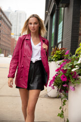 Dija RF Leather Shorts, Black