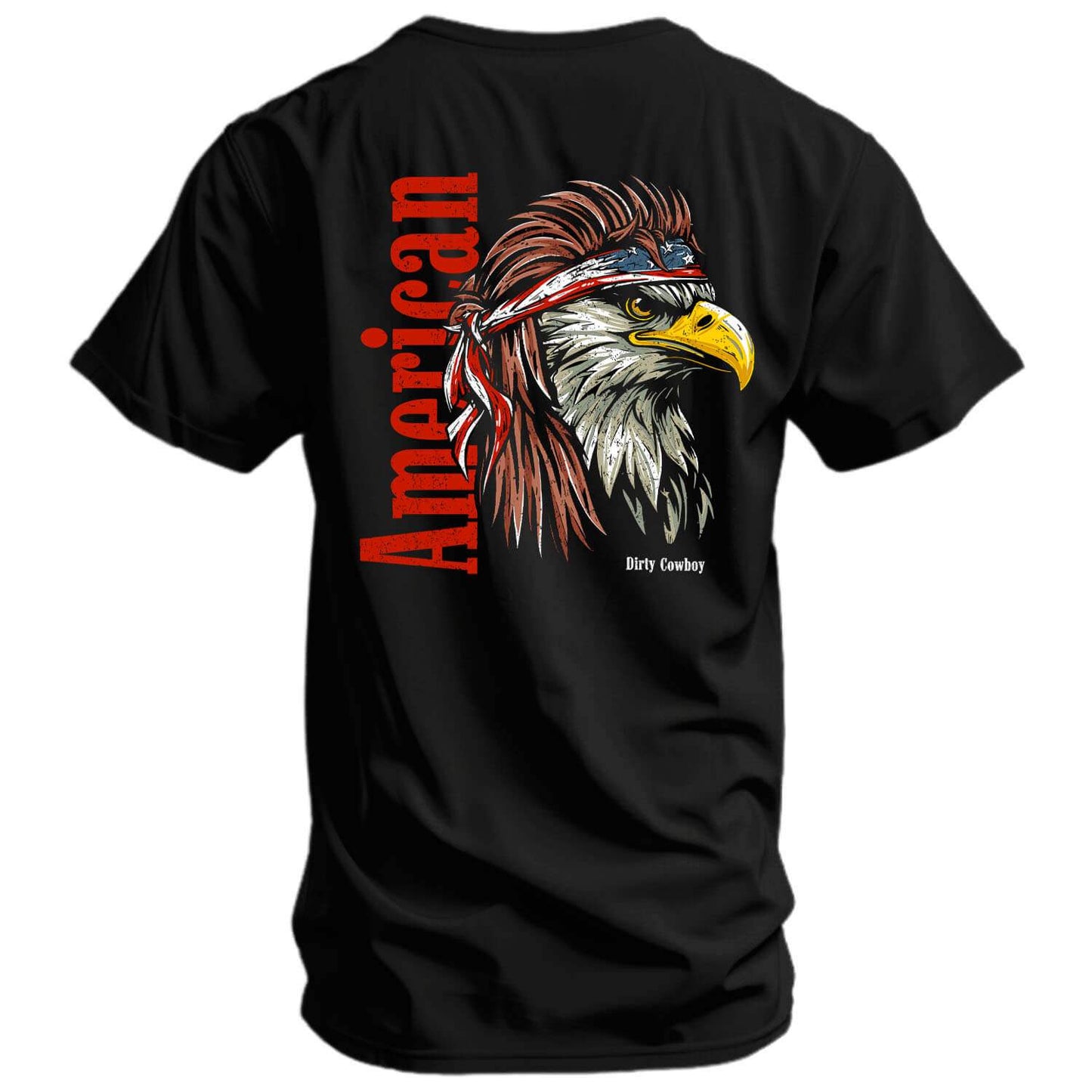 American Eagle Patriotic Men's T-Shirt - DIRTY COWBOY USA - Flyclothing LLC