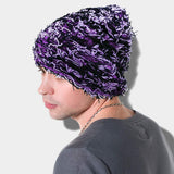 Distressed Knitted Fuzzy Winter Beanie Hat - Madeline Love - Flyclothing LLC