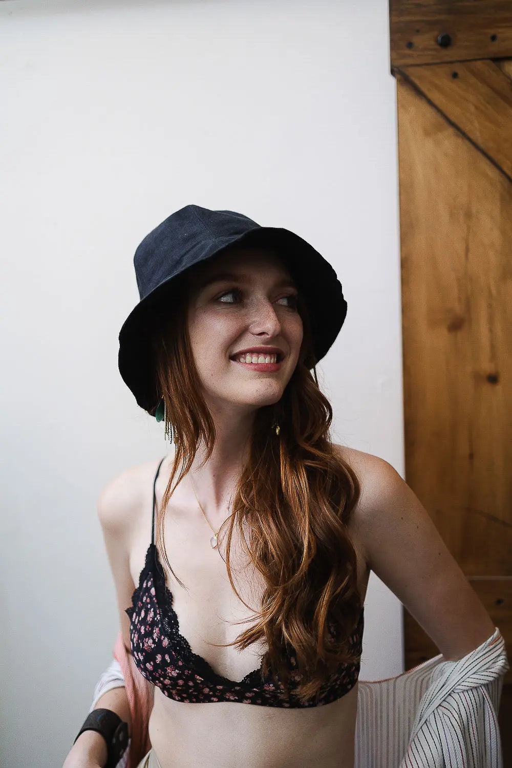 Ditsy Floral Mesh Lace Trim Bralette - Boho Clothing and Accessories - Flyclothing LLC