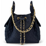 Bayshore Bucket Bag Medium - Dark Wash Denim - BEACH HAUS - Flyclothing LLC