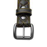 Diamond Quilted Leather Belt - First Manufacturing Company - Flyclothing LLC