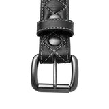 Diamond Quilted Leather Belt - First Manufacturing Company - Flyclothing LLC