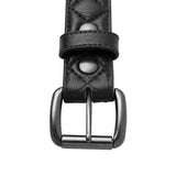 Diamond Quilted Leather Belt - First Manufacturing Company - Flyclothing LLC