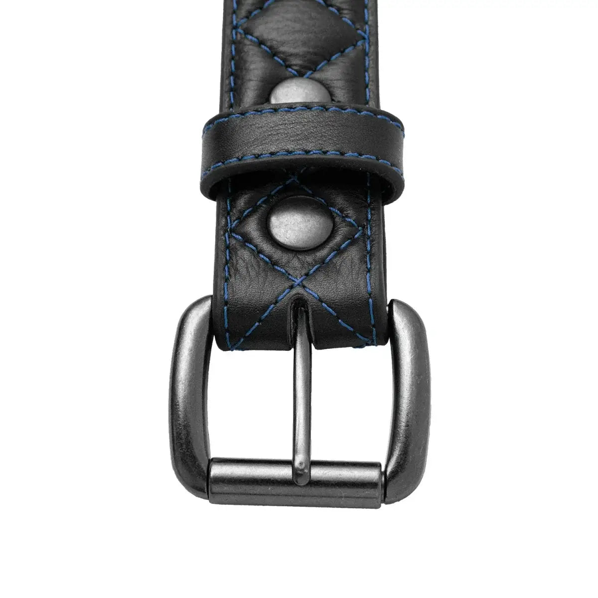 Diamond Quilted Leather Belt - First Manufacturing Company - Flyclothing LLC