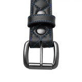 Diamond Quilted Leather Belt - First Manufacturing Company - Flyclothing LLC