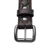 Diamond Quilted Leather Belt - First Manufacturing Company - Flyclothing LLC