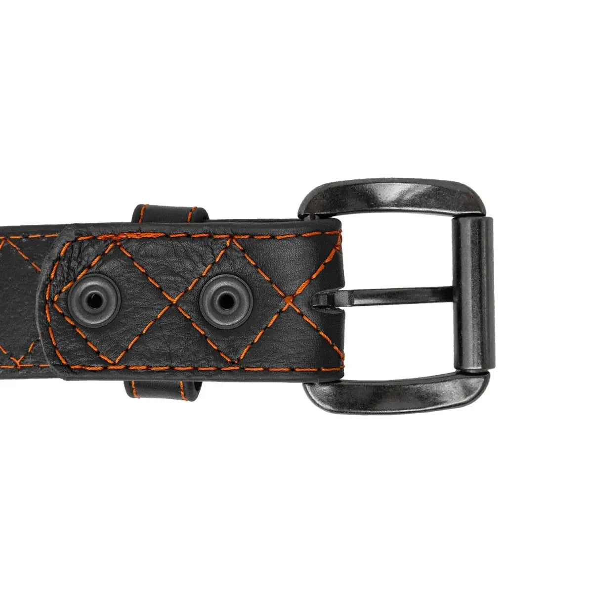 Diamond Quilted Leather Belt - First Manufacturing Company - Flyclothing LLC
