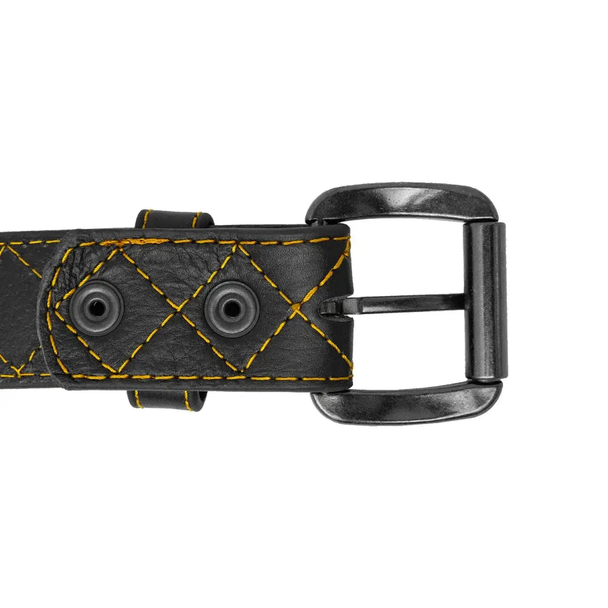 Diamond Quilted Leather Belt - First Manufacturing Company - Flyclothing LLC