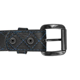 Diamond Quilted Leather Belt - First Manufacturing Company - Flyclothing LLC
