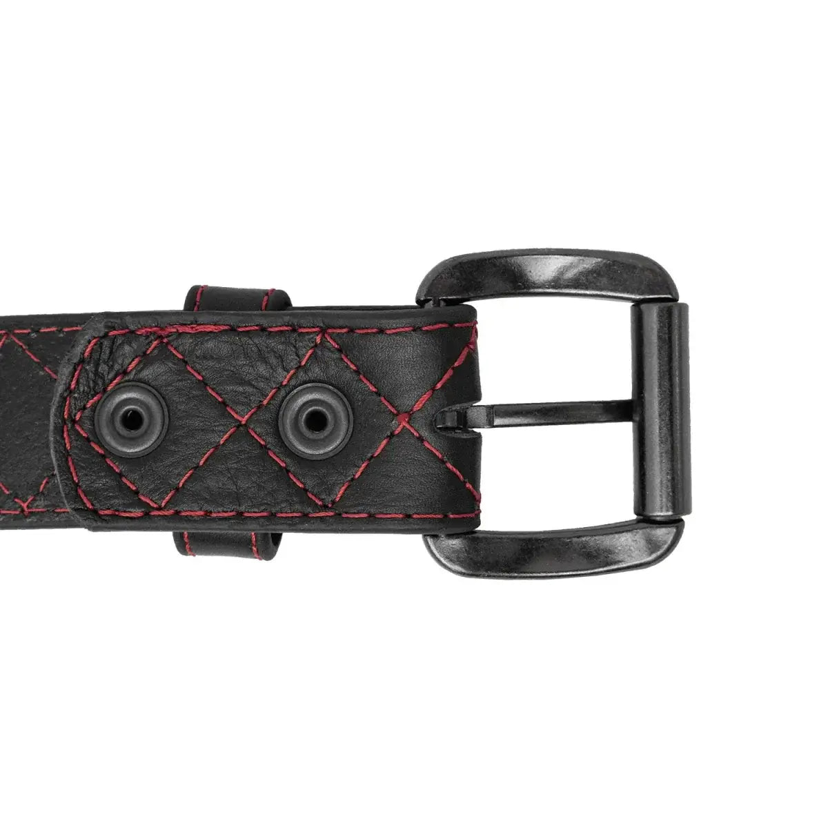 Diamond Quilted Leather Belt - First Manufacturing Company - Flyclothing LLC