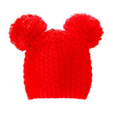 Double Faux Fur Pom Pom Beanie Hat - Madeline Love - Flyclothing LLC