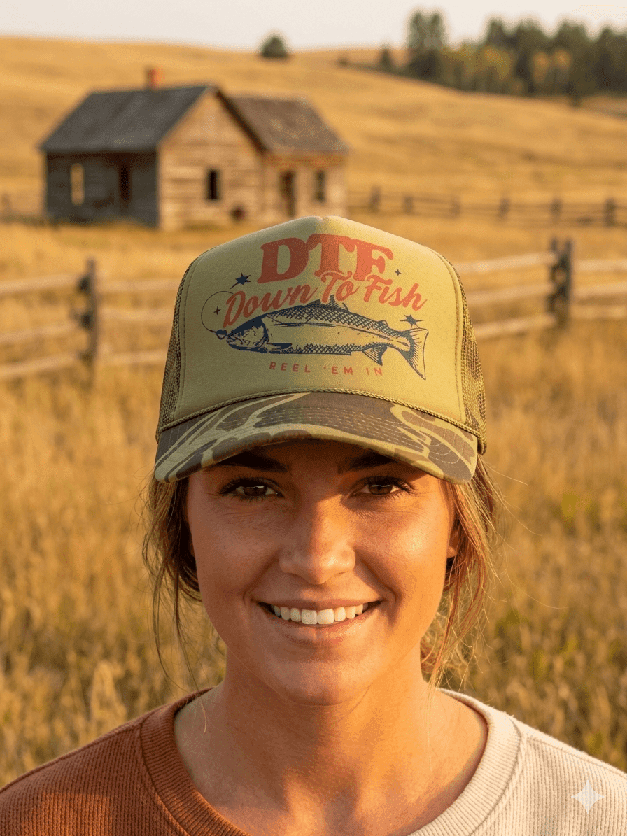 Down To Fish Trucker Hat - Wild Junkie - Flyclothing LLC