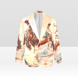 Baha Ranch Yeehaw Cowboy Vintage Western Retro Blazer