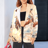 Baha Ranch Yeehaw Cowboy Vintage Western Retro Blazer