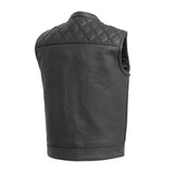 Downside Men's Motorcycle Leather Vest - First Manufacturing Company - Flyclothing LLC
