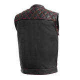 Downside Men's Motorcycle Leather Vest - First Manufacturing Company - Flyclothing LLC