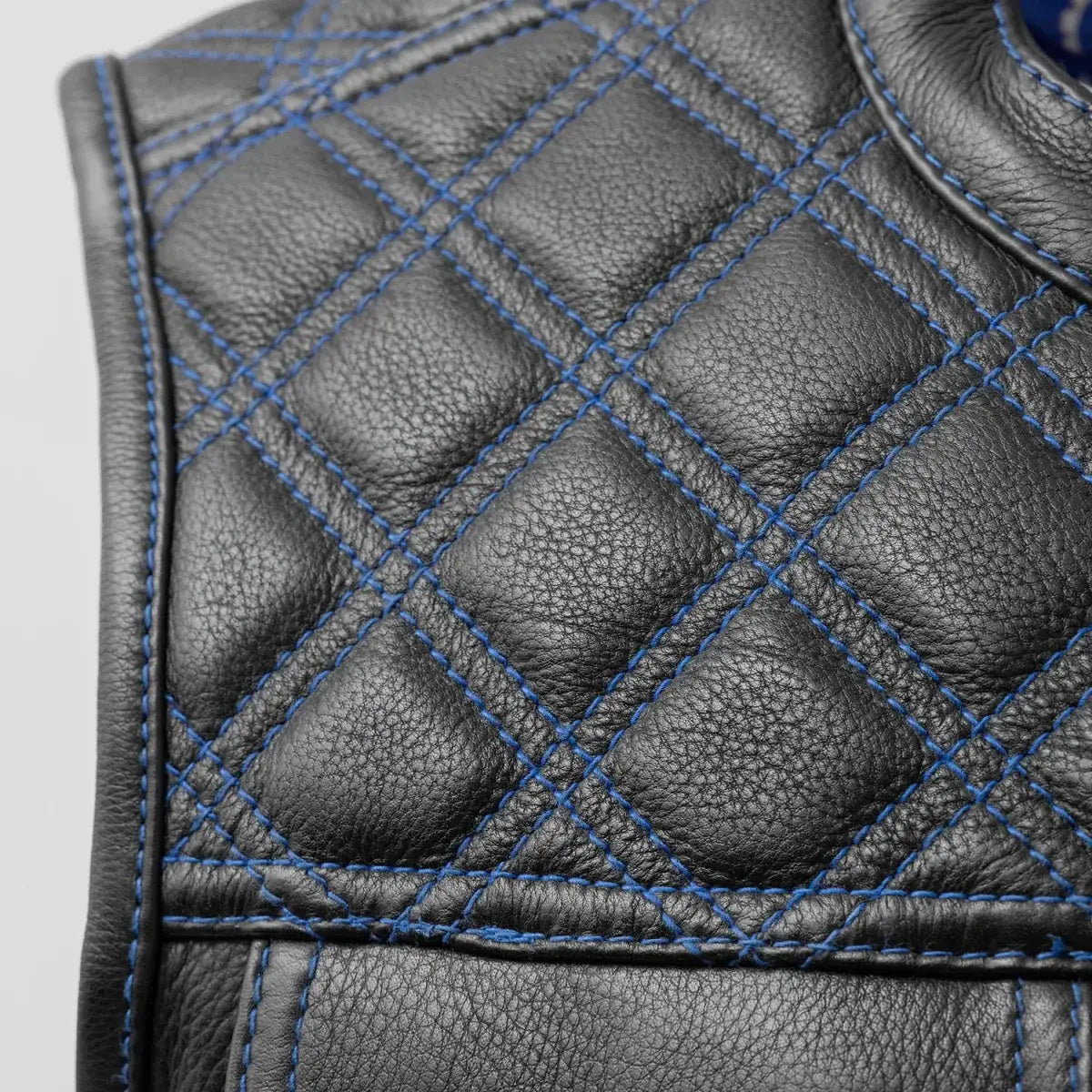 Downside Men's Motorcycle Leather Vest - First Manufacturing Company - Flyclothing LLC