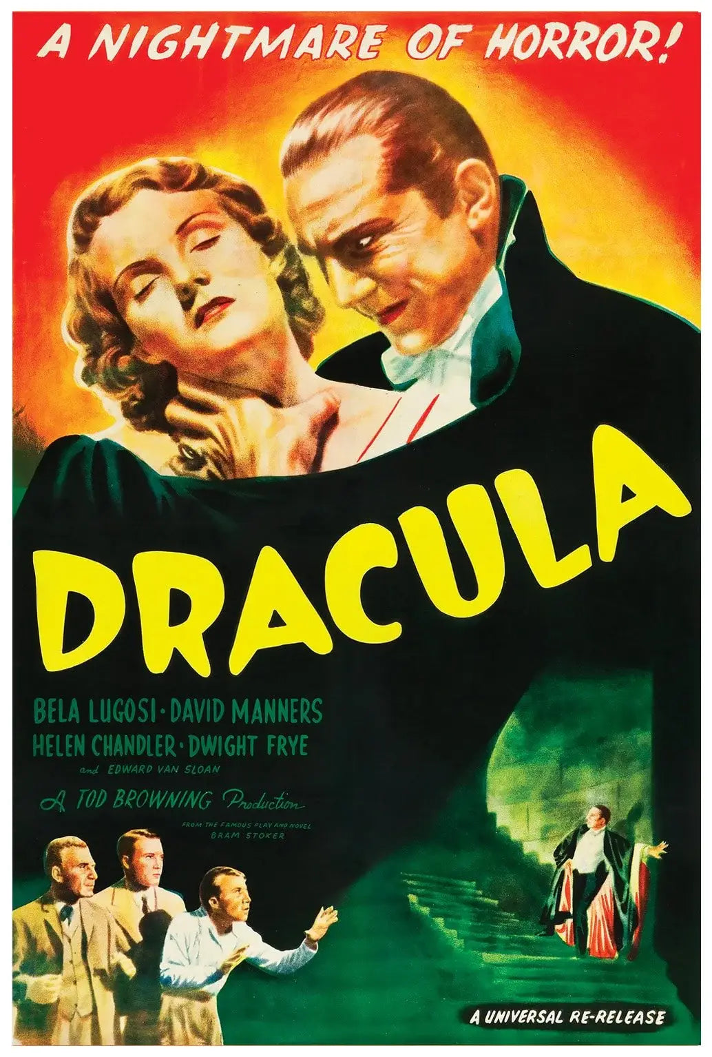 Black Market Art Company Nightmare of Horror & Dracula Movie Poster Print - Black Market Art Company - Flyclothing LLC