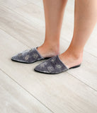 Dragonfly Velvet Flats in Grey - Naughty Monkey