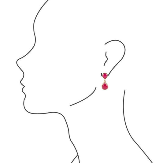 Drip to Drip Ruby Onyx Earrings - Barse Jewelry - Flyclothing LLC