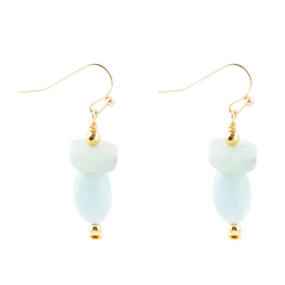 Drops of Blue Amazonite Drop Earrings - Barse Jewelry - Flyclothing LLC