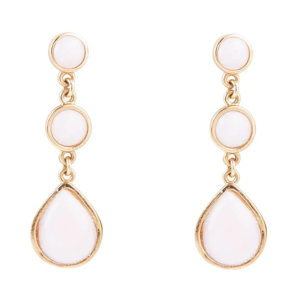 Drops of Pink Opal Earrings - Barse Jewelry - Flyclothing LLC