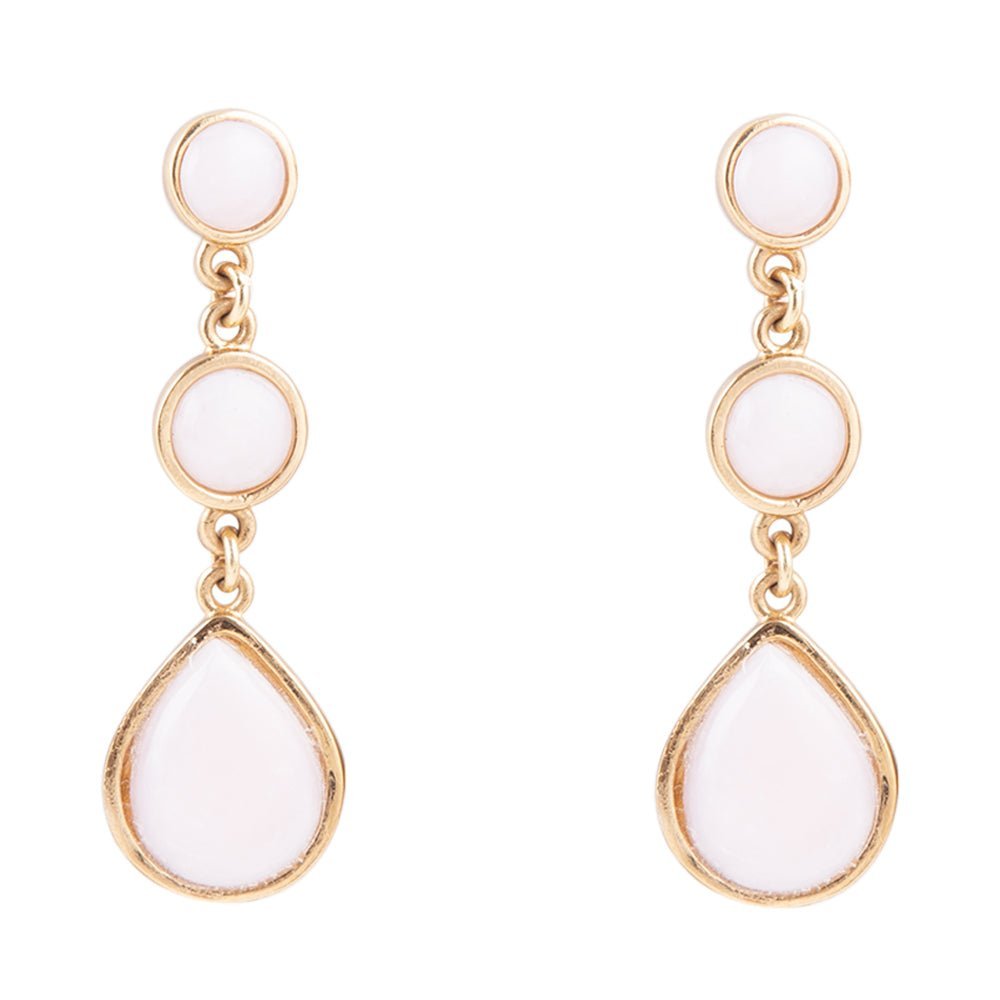 Drops of Pink Opal Earrings - Barse Jewelry