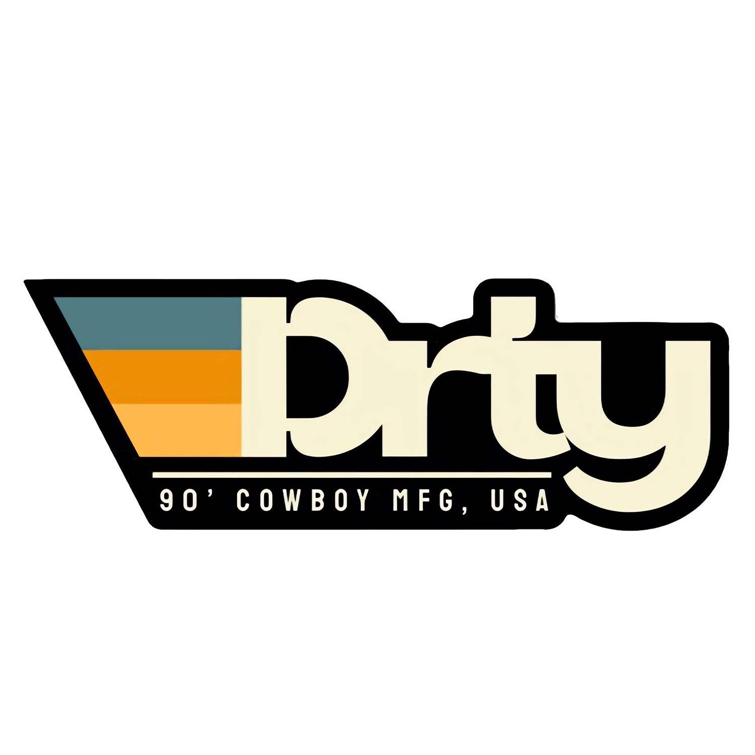 Original DRTY Branded Decal Sticker - DIRTY COWBOY USA - Flyclothing LLC