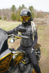 Jessica Women's Motorcycle Leather Vest - White - Limited Edition - First Manufacturing Company - Flyclothing LLC
