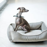 Chester & Lee | Classic Velvet Sleeper Dog Bed Gray - Chester & Lee - Flyclothing LLC