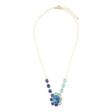 Duality Blue Lapis and Turquoise Golden Pendant Necklace - Barse Jewelry - Flyclothing LLC