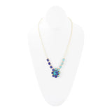 Duality Blue Lapis and Turquoise Golden Pendant Necklace - Barse Jewelry - Flyclothing LLC
