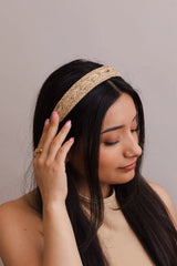 Vegan Leather Patterned Headband – Stylish and Ethical - Boho Clothing and Accessories - Flyclothing LLC