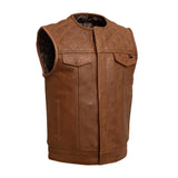 Dust Devil Men's Motorcycle Leather Vest (limited edition) - First Manufacturing Company - Flyclothing LLC