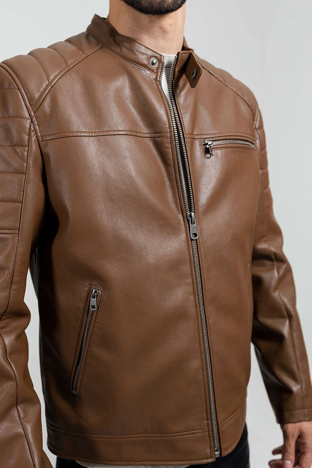 Dustin Men's Faux Leather Jacket