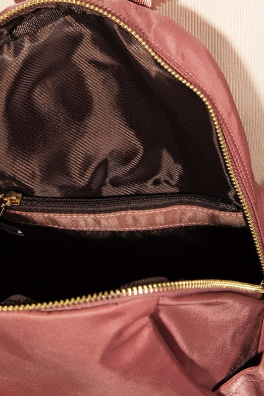 Fame Multi Pocket Nylon Backpack Bag - Trendsi