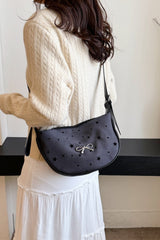 Polyester Printed Adjustable Strap Crossbody Bag - Trendsi