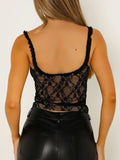 Lace Sweetheart Neck Cami - Trendsi