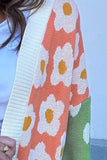 Color Block Open Front Long Sleeve Cardigan - Trendsi - Flyclothing LLC