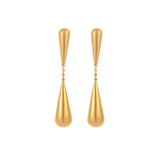 18K Gold-Plated Teardrop Drop Earrings - Trendsi - Flyclothing LLC