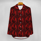 Baha Ranch Colores de Mexico Flamenco Dancer Button Up Shirt