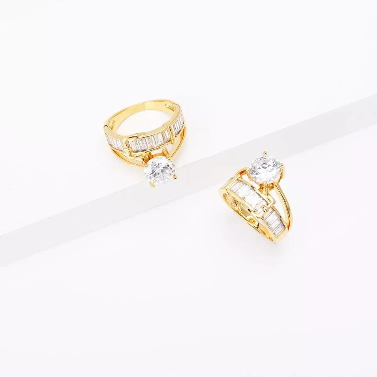 18K Gold-Plated Zircon Ring - Trendsi - Flyclothing LLC