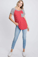 Heimish Full Size Star & Striped Round Neck Short Sleeve T-Shirt Plus Size - Trendsi - Flyclothing LLC