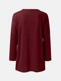 Full Size Round Neck Long Sleeve T-Shirt - Trendsi - Flyclothing LLC