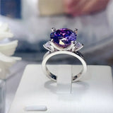 5 Carat Moissanite 925 Sterling Silver Ring - Trendsi - Flyclothing LLC