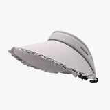 Frill Adjustable Ice Silk Sun Hat - Trendsi